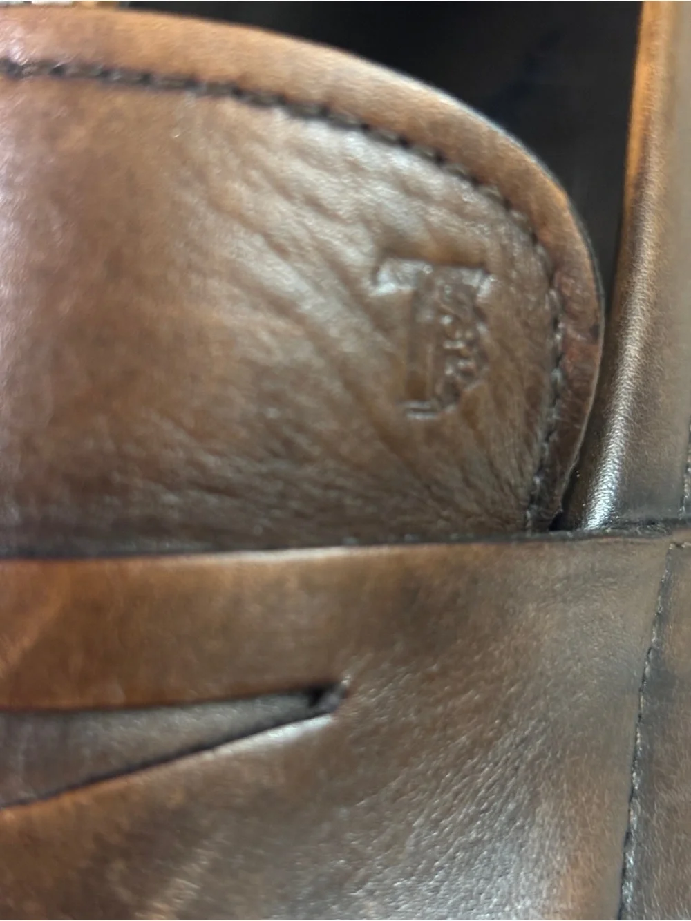 Tod's Mens Penny Loafers Brown Size 7.5 Uk = US SIZE 9